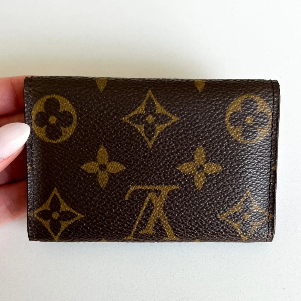 Louis Vuitton 6 Key Ring Holder Canvas LV Logo Vintage